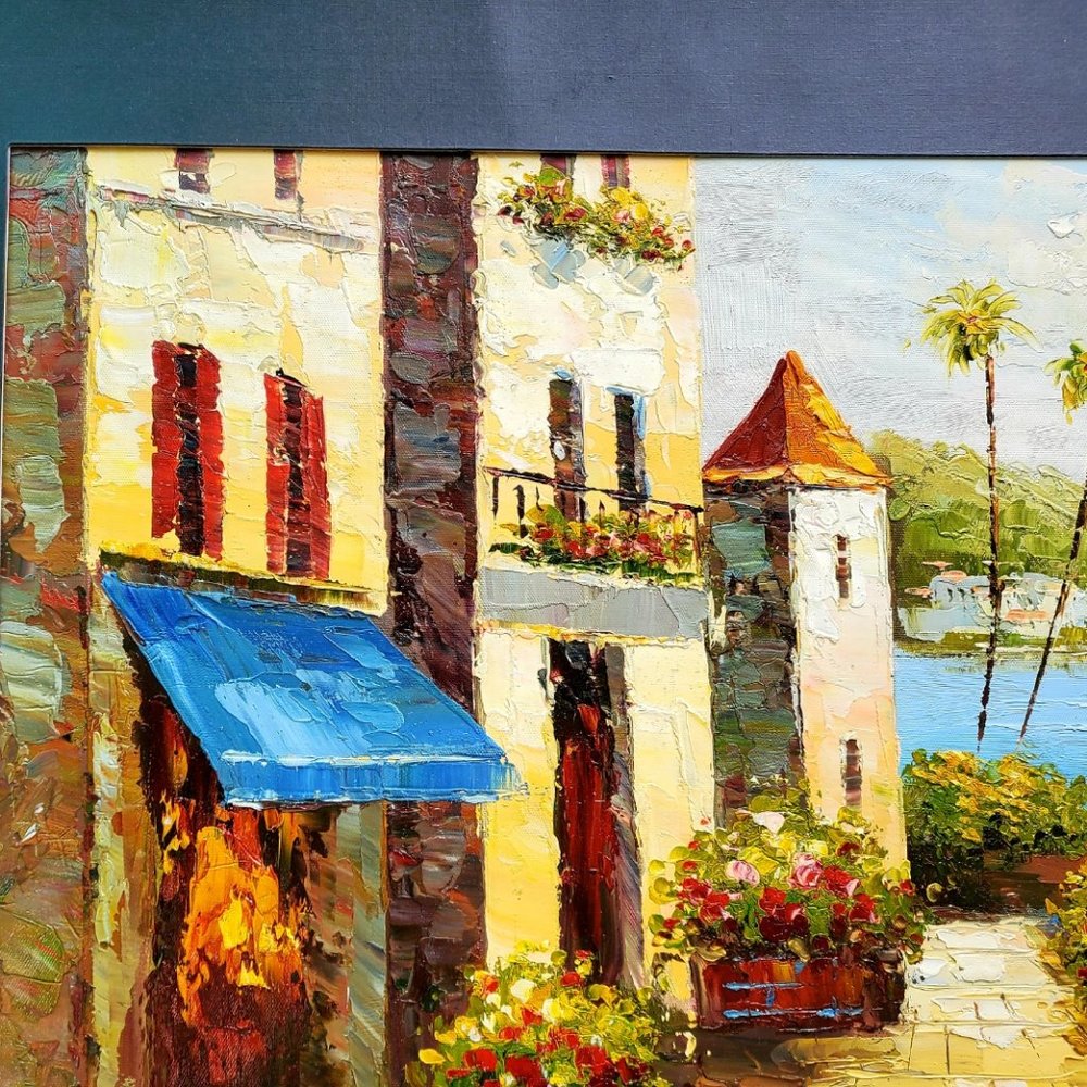 Sunny Bay, Oil On Canvas Painting, 20 x 24 - Picture 5 of 5